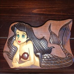 Little Mermaid Wooden Jewelry Box